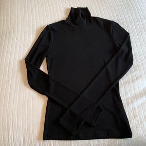 Topshop Long Sleeve Ribbed Turtle Neck